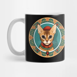 Abyssinian Cat Xmas Ornament, Love Cats Mug